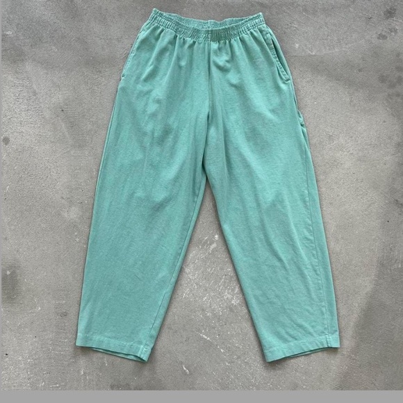 Los Angeles Apparel HEAVY JERSEY GARMENT DYE CASUAL PANTS XS Atlantic green - Picture 9 of 10
